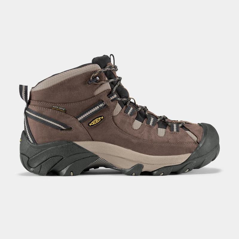 Keen ブーツ | キーンターギーIIウォータープルーフミッドワイド トレッキング シューズ メンズ ブラウン | 203976-XRH